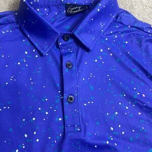 Sunday Swagger Mens Large Golf Astro Performance Polo‎ Shirt UPF Tech Stretch